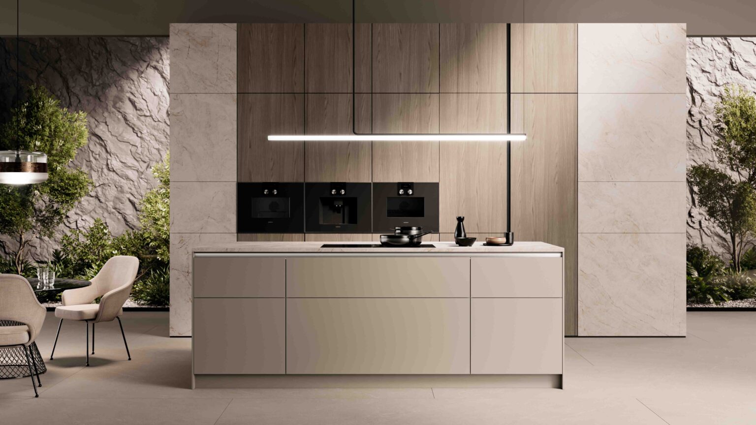 LEICHT Ausstellungsküche im Showroom von Tischlerei Schade in Bernau bei Berlin